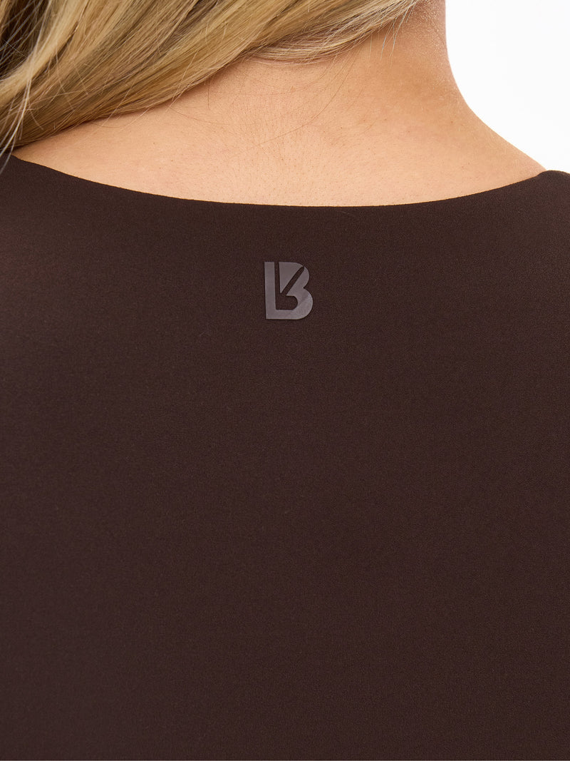 Butter Square Neck Crop - Cold Brew